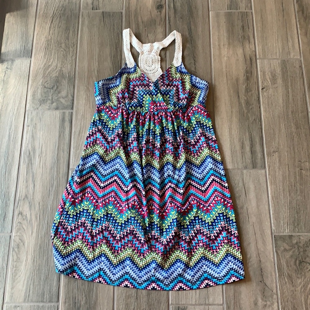 No Boundaries multicolored print dress